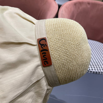 WIDE BRIM HAT MODEL 651948 IN BEIGE MESH FABRIC