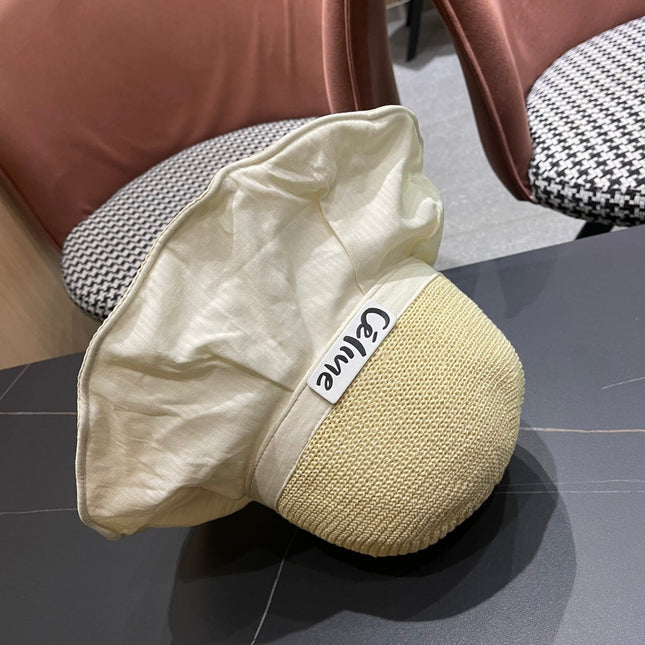 WIDE BRIM HAT MODEL 651950 IN WHITE MESH FABRIC