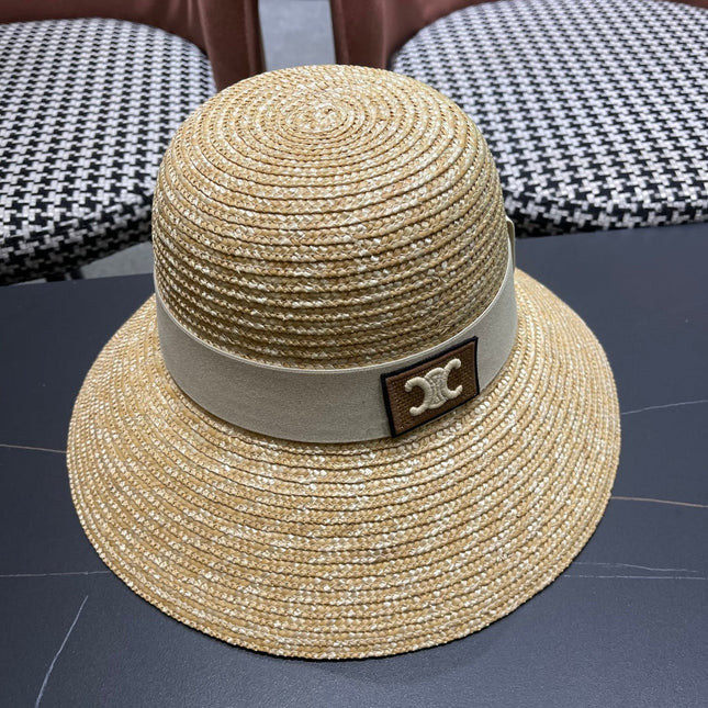 BUKET HAT MODEL 653603 IN NATURAL RAFFIA STRAW