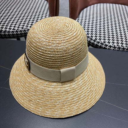 BUKET HAT MODEL 653603 IN NATURAL RAFFIA STRAW