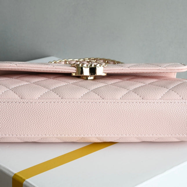 CHANEL 25S KELLY 18 CM IN LIGHT PINK LAMBSKIN