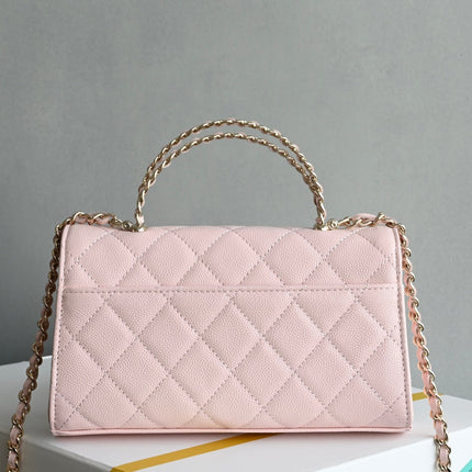 CHANEL 25S KELLY 18 CM IN LIGHT PINK LAMBSKIN