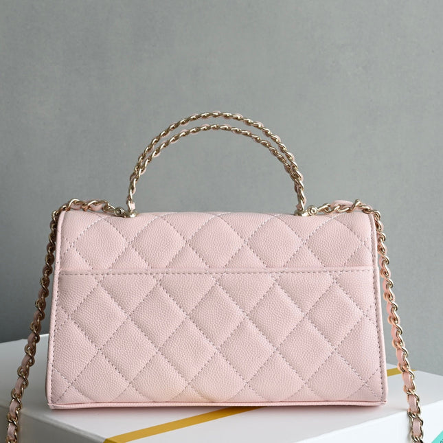 CHANEL 25S KELLY 18 CM IN LIGHT PINK LAMBSKIN