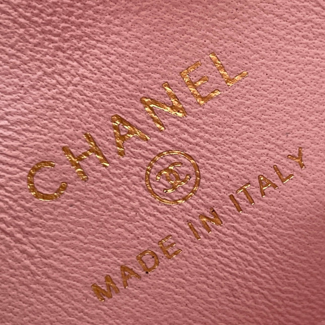 CHANEL 25S KELLY 18 CM IN LIGHT PINK LAMBSKIN