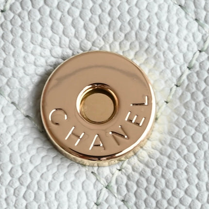 CHANEL 25S KELLY 18 CM IN SOFT MINT BLUE LAMBSKIN