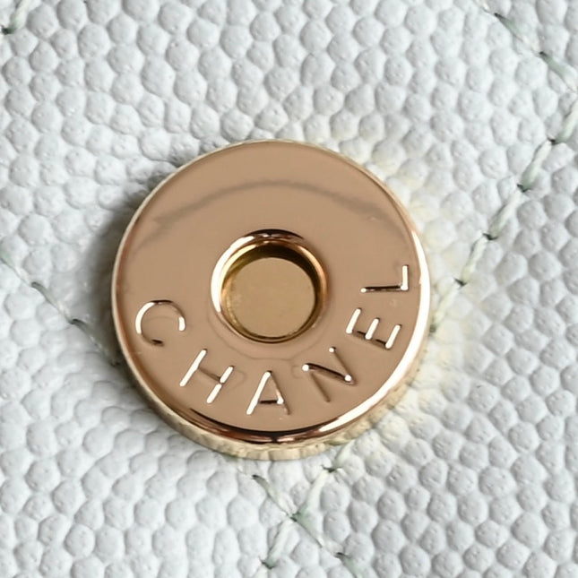 CHANEL 25S KELLY 18 CM IN SOFT MINT BLUE LAMBSKIN
