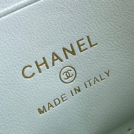 CHANEL 25S KELLY 18 CM IN MINT GREEN LAMBSKIN