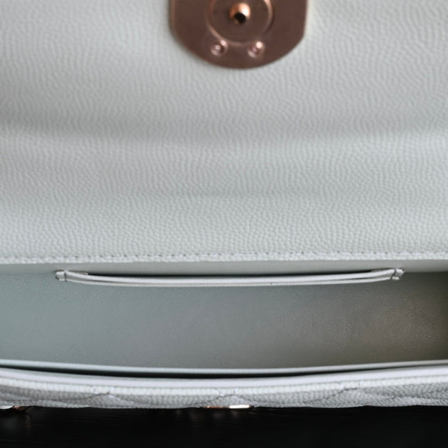 CHANEL 25S KELLY 18 CM IN MINT GREEN LAMBSKIN
