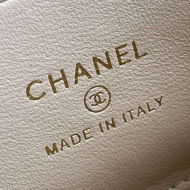 CHANEL 25S KELLY 18 CM IN BEIGE LAMBSKIN