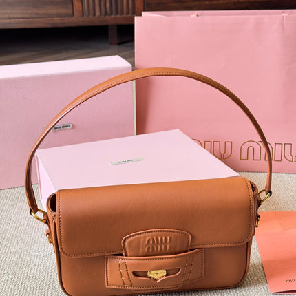 PENNY SMALL BAG 25 IN BROWN CALFSKIN