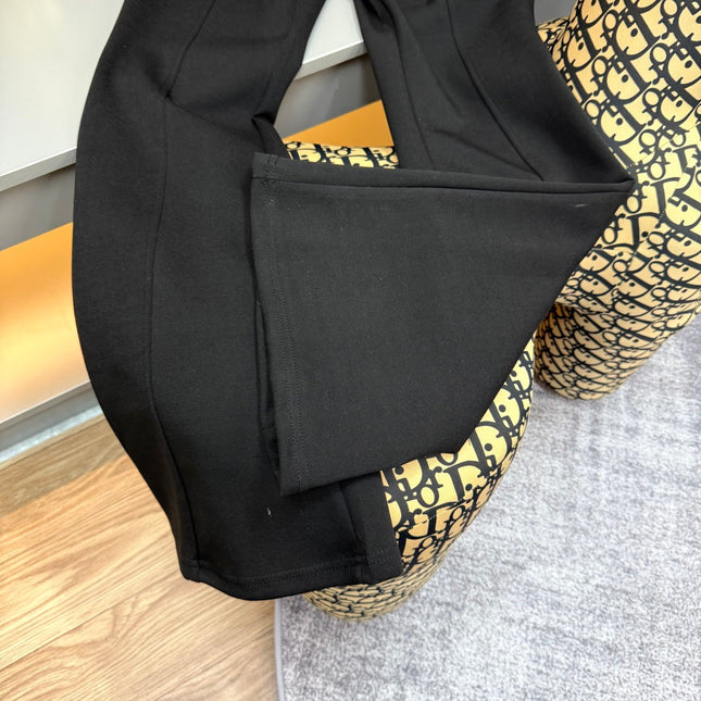MIUMIU FLEECE TOP AND FLARED PANTS SET STYLE 217