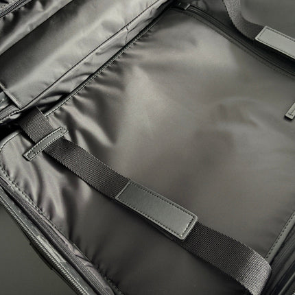 BOTTEGA VENETA 25S ODYSSEY CABIN 3D INTRECCIO PATTERN LUGGAGE 55 IN BLACK CALFSKIN