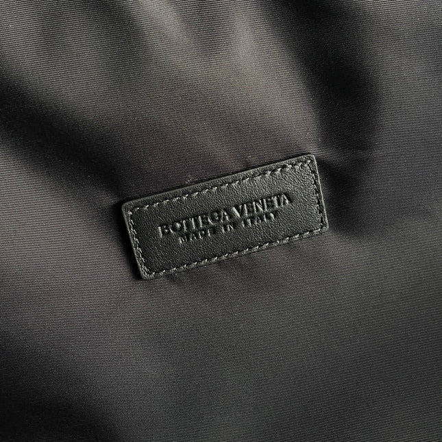 BOTTEGA VENETA 25S ODYSSEY CABIN 3D INTRECCIO PATTERN LUGGAGE 55 IN BLACK CALFSKIN