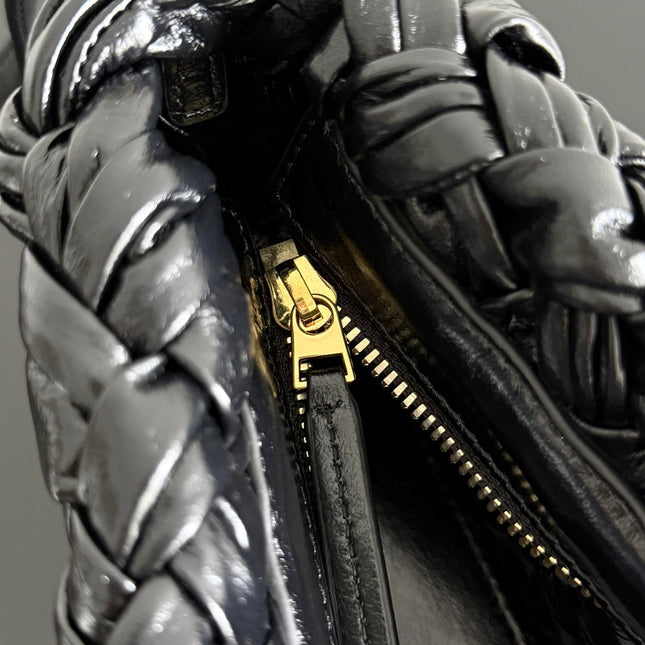 KELIMERO CHA-CHA CLUTCH 28.5 IN BLACK LAMBSKIN