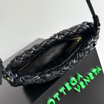 KELIMERO CHA-CHA CLUTCH 28.5 IN BLACK LAMBSKIN