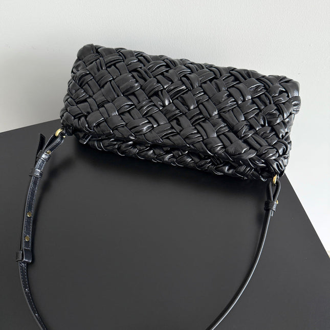 KELIMERO CHA-CHA CLUTCH 28.5 IN BLACK LAMBSKIN