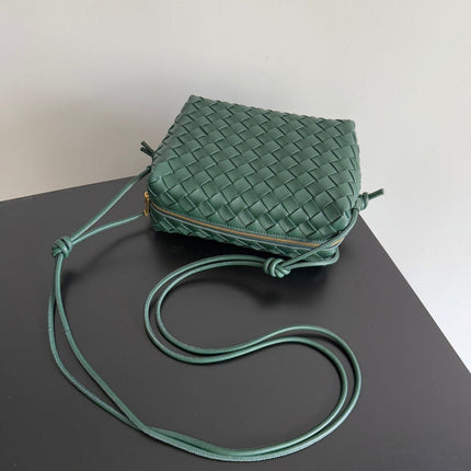 MINI LOOP CAMERA BAG 22 IN DARK GREEN CALFSKIN