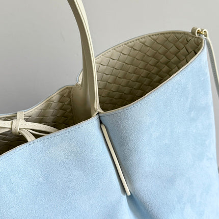 BOTTEGA VENETA 25S PINACOTECA BAG 43 IN IVORY CALFSKIN