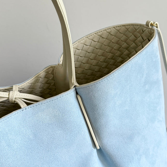 BOTTEGA VENETA 25S PINACOTECA BAG 43 IN IVORY CALFSKIN