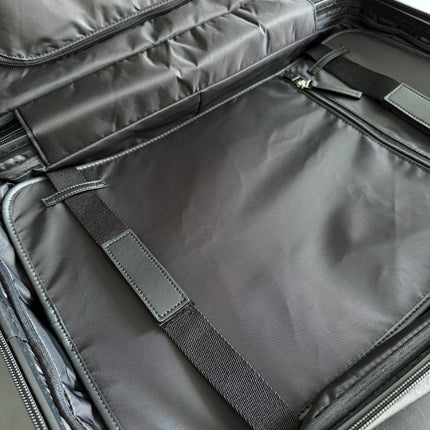 BOTTEGA VENETA 25S ODYSSEY CABIN 3D INTRECCIO PATTERN LUGGAGE 55 IN OLIVE GREEN CALFSKIN