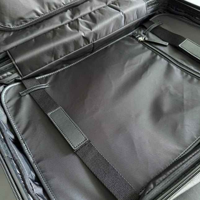 BOTTEGA VENETA 25S ODYSSEY CABIN 3D INTRECCIO PATTERN LUGGAGE 55 IN OLIVE GREEN CALFSKIN