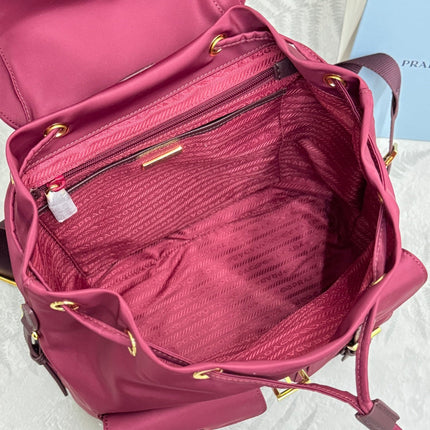PRADA 25S RE-EDITION 1978 SMALL BACKPACK 32 IN BURGUNDY RE-NYLON