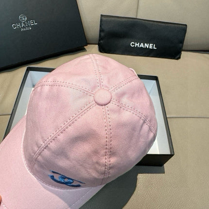 PINK BASEBALL CAP WITH BLUE LOGO IN COTTON 672796