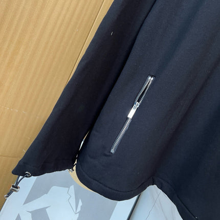 MIUMIU COTTON ZIP-UP SWEATSHIRT STYLE 348