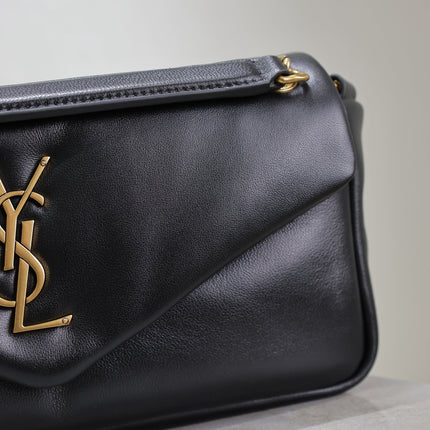 YSL 25S CALYPSO HANDBAG 26 IN BLACK LAMBSKIN GOLD HARDWRE