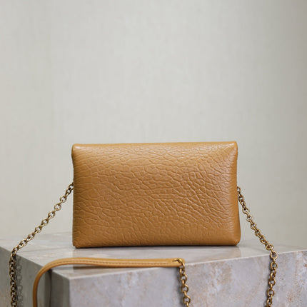 YSL 25S CALYPSO MINI 19 IN CARAMEL LAMBSKIN GOLD HARDWRE