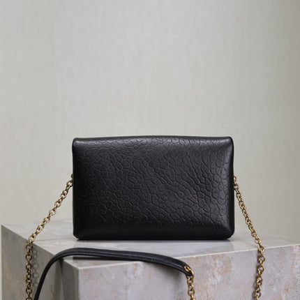 YSL 25S CALYPSO MINI 19 IN BLACK LAMBSKIN GOLD HARDWRE
