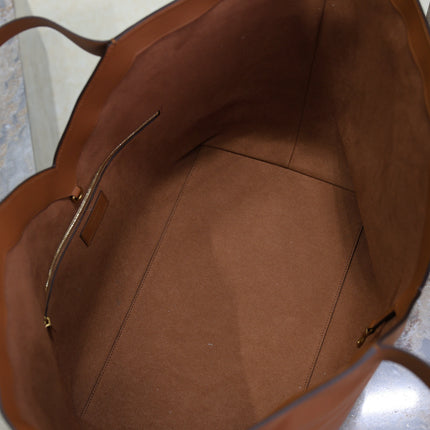 YSL 25S Y TOTE 50 IN CARAMEL CALFSKIN GOLD HARDWRE