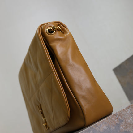YSL 25S LARGE JAMIE 43 IN DARK GOLDENROD LAMBSKIN GOLD HARDWRE