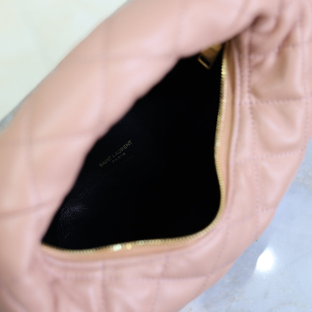YSL 25S ICARINO 17 IN HORTENSIA QUILTED CALFSKIN GOLD HARDWRE