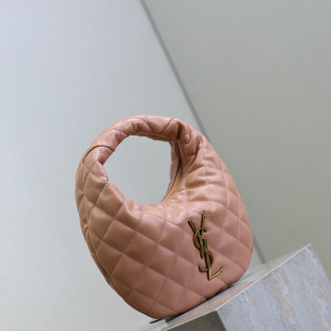 YSL 25S ICARINO 17 IN HORTENSIA QUILTED CALFSKIN GOLD HARDWRE