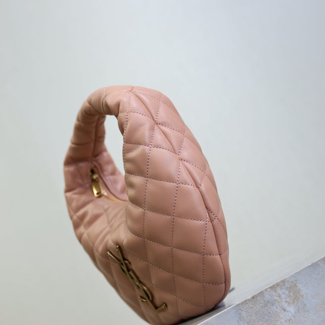 YSL 25S ICARINO 17 IN HORTENSIA QUILTED CALFSKIN GOLD HARDWRE