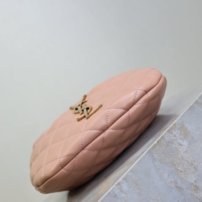 YSL 25S ICARINO 17 IN HORTENSIA QUILTED CALFSKIN GOLD HARDWRE