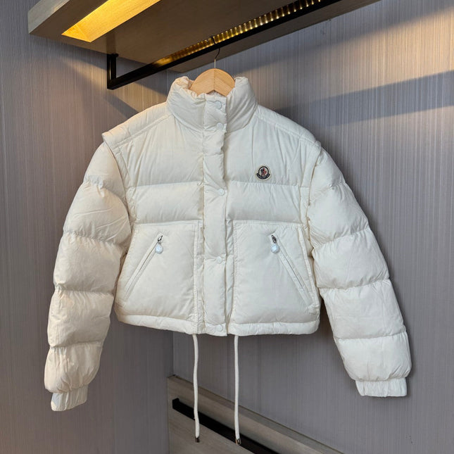MONCLER 25S CONVERTIBLE JACKET IN WHITE 034
