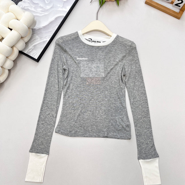 MIUMIU LONG-SLEEVE T-SHIRT STYLE 364