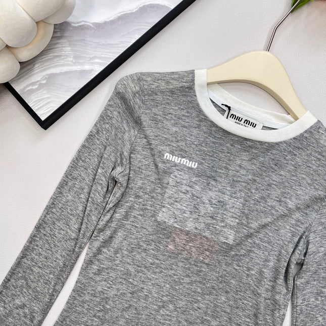 MIUMIU LONG-SLEEVE T-SHIRT STYLE 364