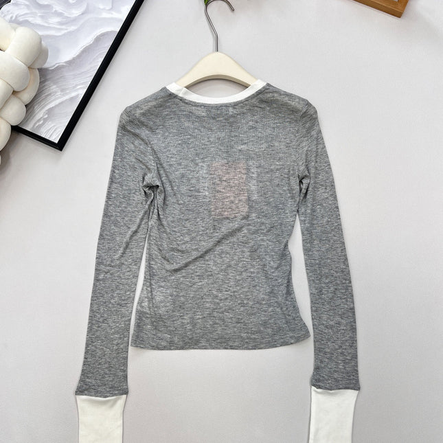 MIUMIU LONG-SLEEVE T-SHIRT STYLE 364
