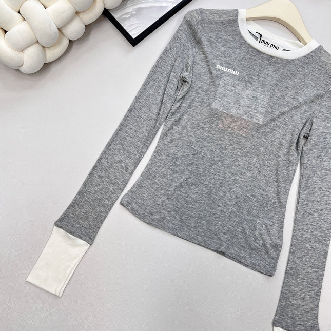 MIUMIU LONG-SLEEVE T-SHIRT STYLE 364