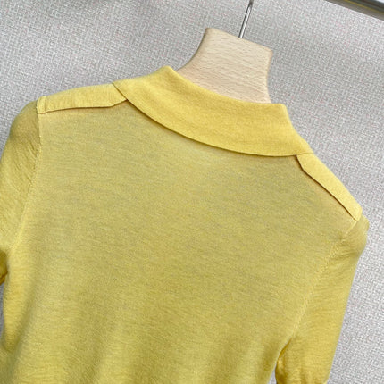 MIUMIU KNITTED POLO SHIRT STYLE 324