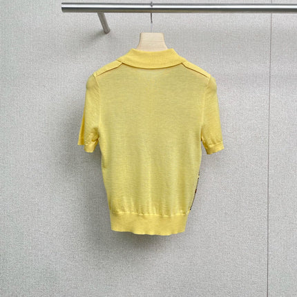 MIUMIU KNITTED POLO SHIRT STYLE 324