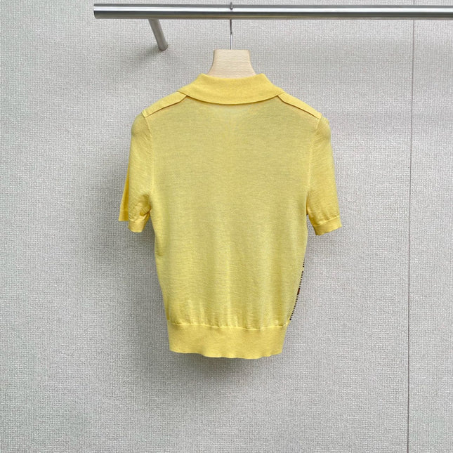 MIUMIU KNITTED POLO SHIRT STYLE 324