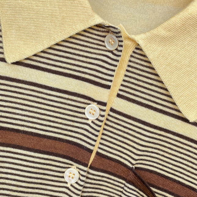 MIUMIU KNITTED POLO SHIRT STYLE 324