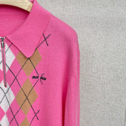 MIUMIU KNIT POLO SHIRT STYLE 63