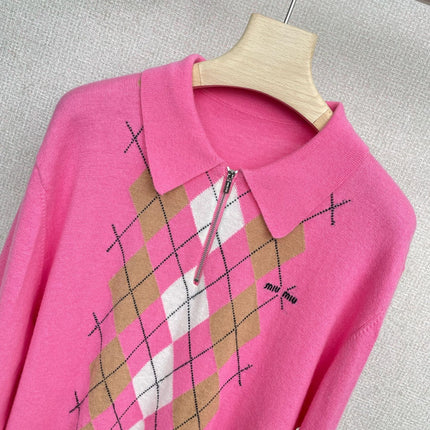 MIUMIU KNIT POLO SHIRT STYLE 63