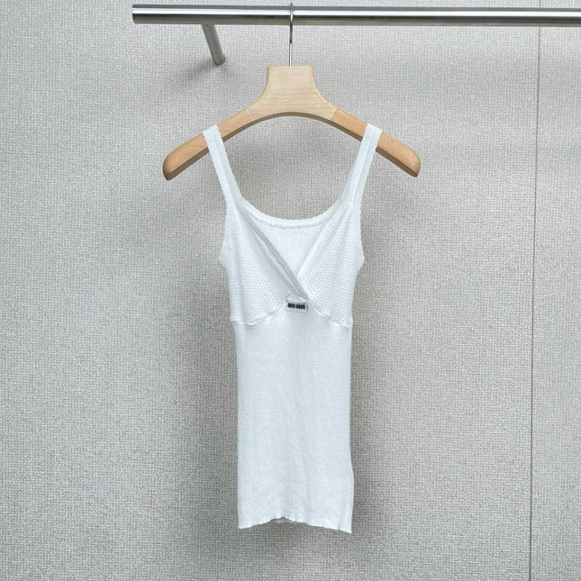 MIUMIU KNITTED COTTON CAMI STYLE 233