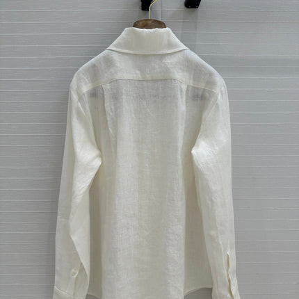 LP WHITE LINEN SHIRT 264286